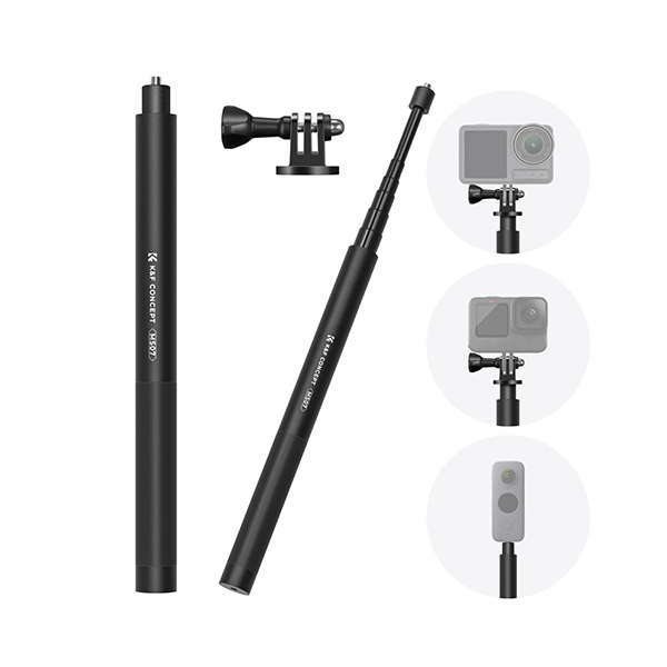 K&F Concept 153cm metal extension pole MS07, 14 adapter