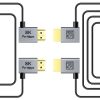 PORTKEYS Right-Angle Standard HDMI Cable Set (Pair, 1.1 & 3.2') - Image 2