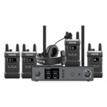Hollyland Mars T1000 Full-Duplex Intercom System with Four Beltpack Transceivers