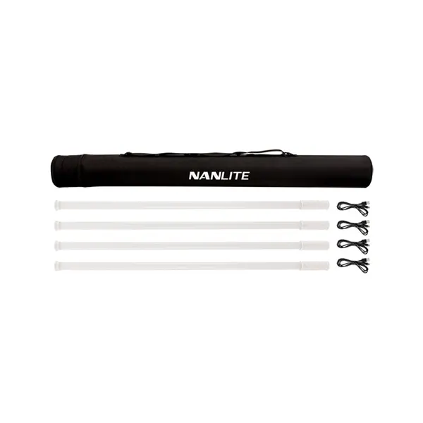 Nanlite PavoTube T8-7X RGB LED Pixel Tube Light (3', 4-Light Kit)