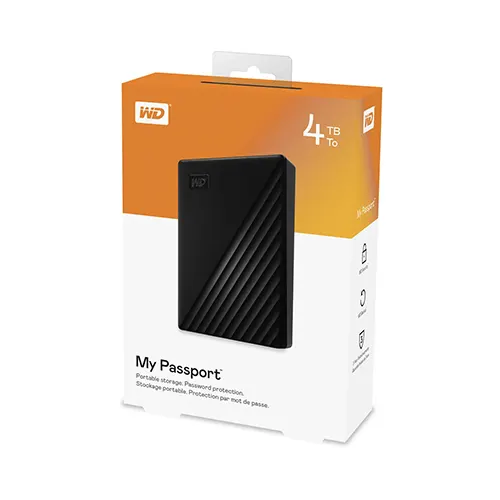 Western Digital 4TB My Passport USB 3.2 Gen 1 External Hard Drive