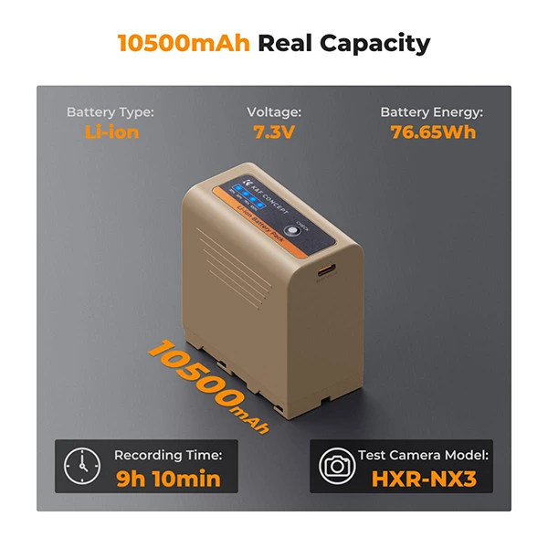 kandf-concept-np-f970-battery-10500mah-battery-with-20w-pd-two-way-fast-charge