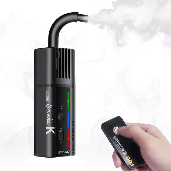 lensgo-smoke-k-all-in-one-handheld-mini-fog-machine-30w LENSGO Smoke K All-in-One Handheld Mini Fog Machine (30W) - Image 1