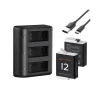 K&F Concept 2 Pack 1730mAh Batteries for GoPro Hero 12/11/10/9 Black
