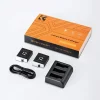 K&F Concept 2 Pack 1730mAh Batteries for GoPro Hero 12/11/10/9 Black - Image 7