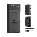 K&F Concept 2 Pack NP-F550 Battery and Charger Set