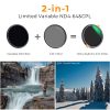 K&F Concept 77mm Nano-X Series 2-in-1 Variable ND4-ND64 & CPL Filter - Image 5