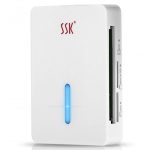 SSK SCRM016  All-In-One Card Reader – White