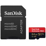 SanDisk 64GB Extreme Pro microSDXC UHS-I  Memory Card with SD Adapter