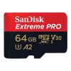 SanDisk 64GB Extreme Pro microSDXC UHS-I  Memory Card with SD Adapter - Image 2