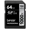 Lexar® 64GB Professional 1000x SDHC™/SDXC™ UHS-II Card
