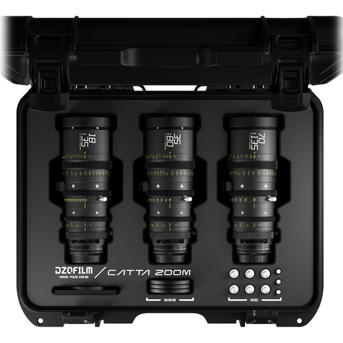 DZOFilm Catta FF 18-35/35-80/70-135mm T2.9 Cine 3-Lens Bundle (Sony E)