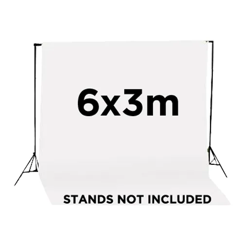 Jinbei 3*6m matt background cloth (White)